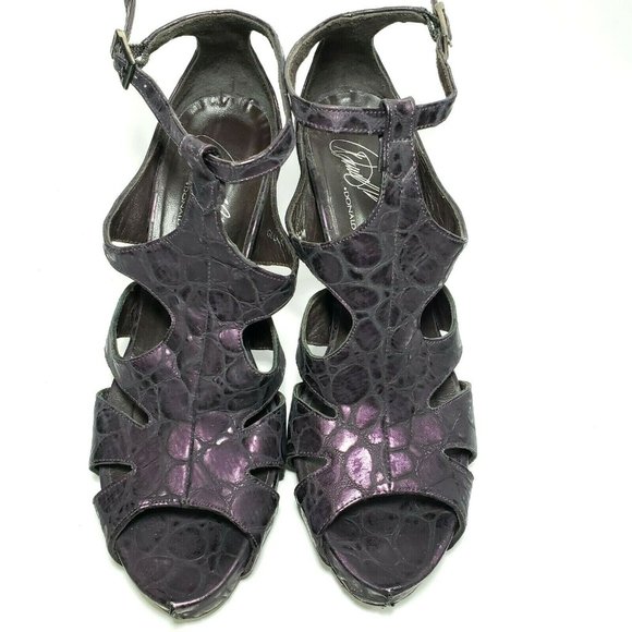 Donald Pliner Platform Strappy Glula High Heels - Picture 2 of 10